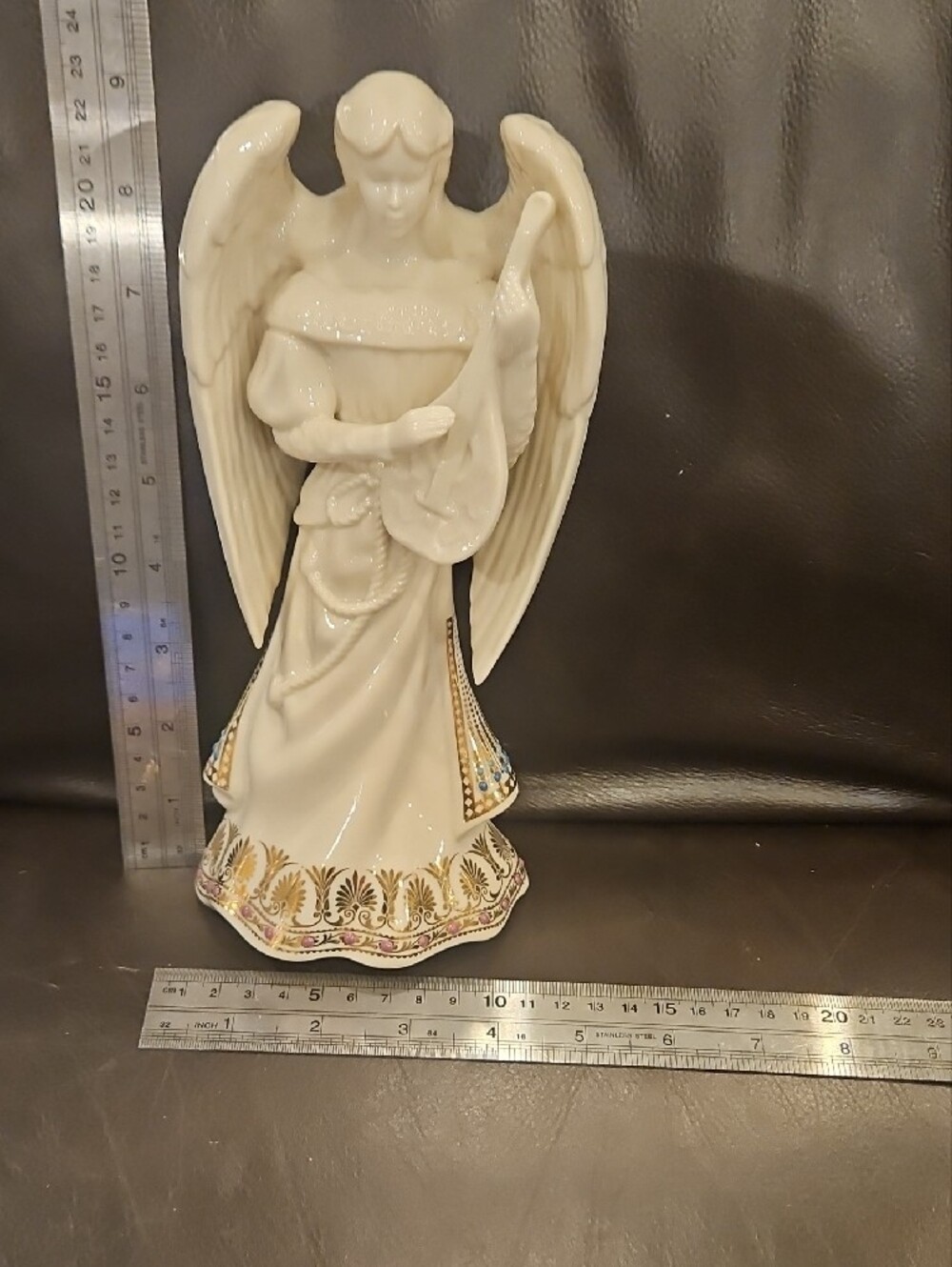 Lenox "Angel Of Harmony" Figurine From The China Jewels Collection - Picture 8 of 8